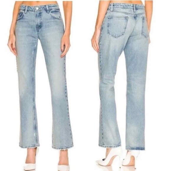 Frame The Low Boot Indigo Summit Jeans Size 30 Distressed - Picture 5 of 13